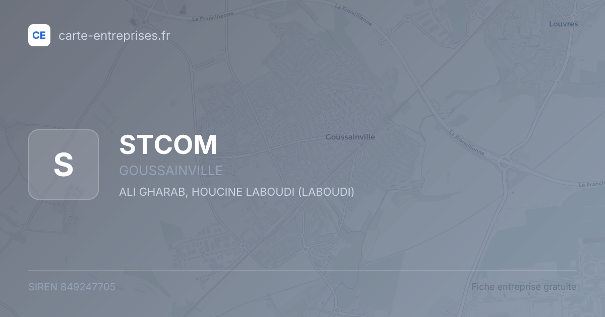 STCOM — 849247705 — fiche entreprise