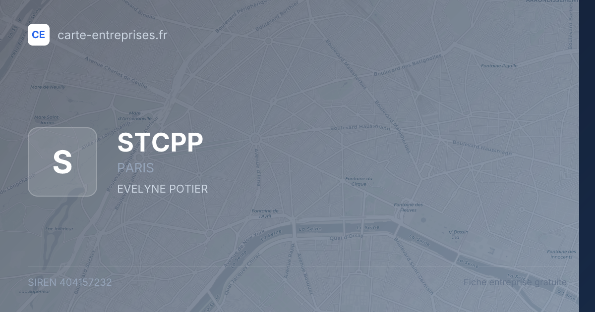 STCPP — 404157232 — fiche entreprise