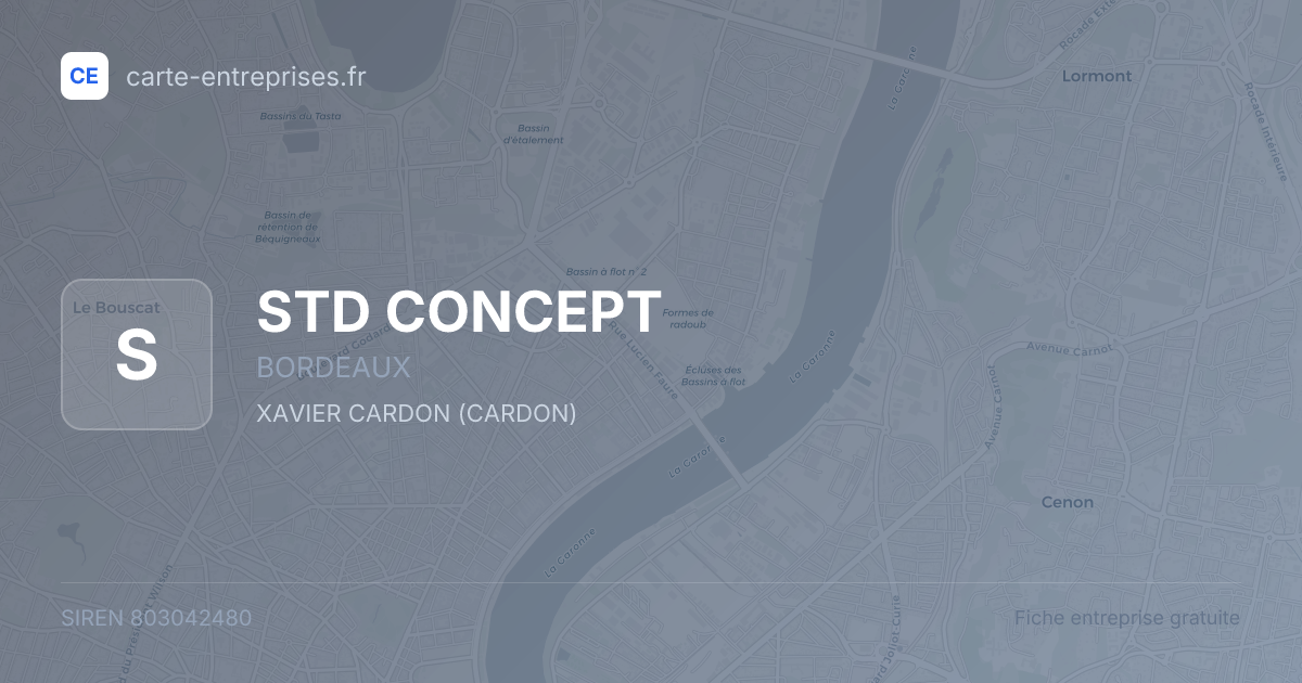 STD CONCEPT — 803042480 — fiche entreprise