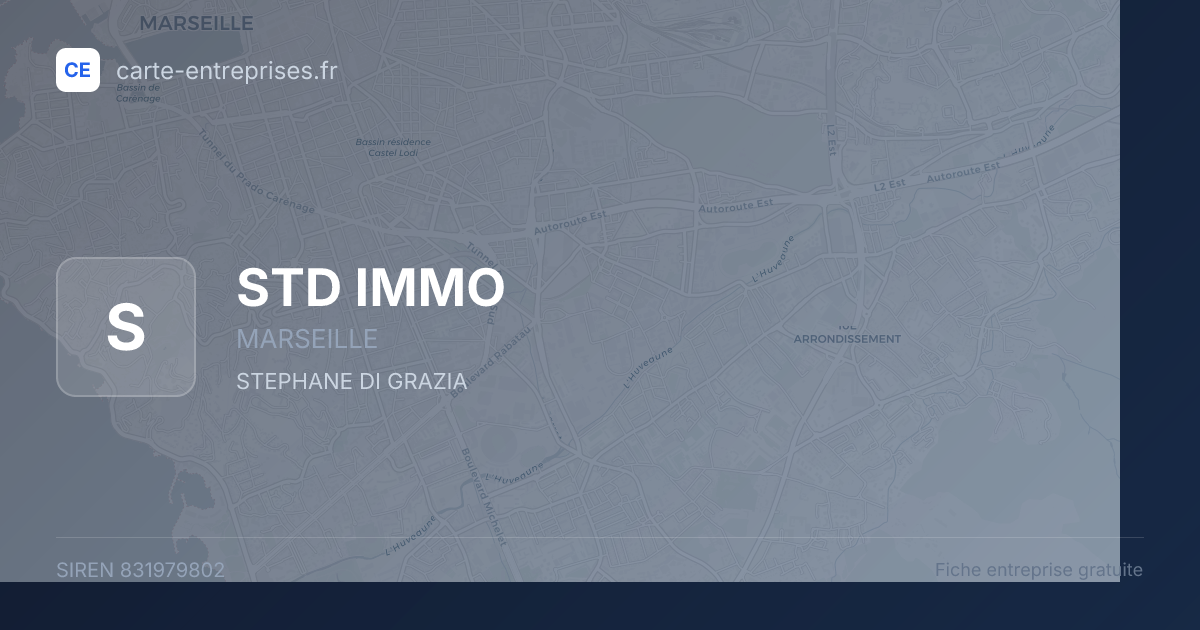 STD IMMO — 831979802 — fiche entreprise