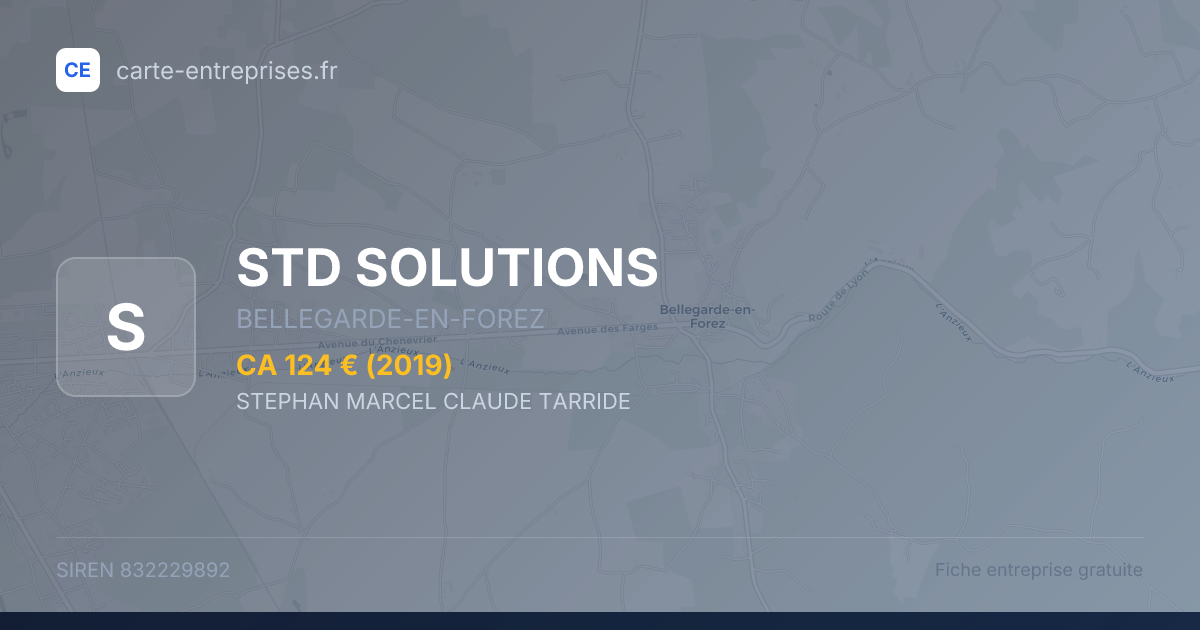 STD SOLUTIONS — 832229892 — fiche entreprise