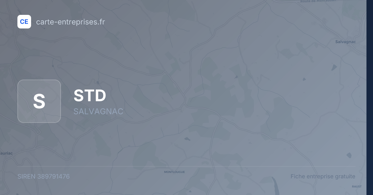 STD — 389791476 — fiche entreprise