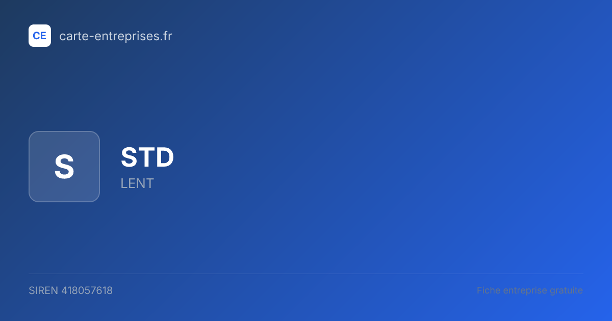 STD — 418057618 — fiche entreprise
