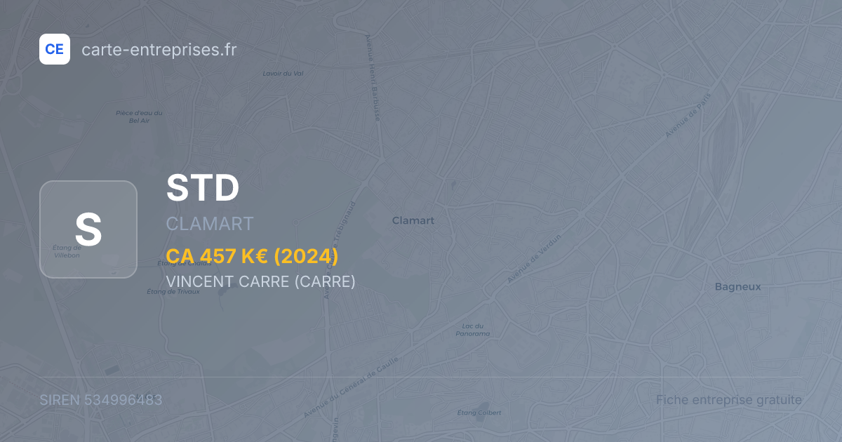 STD — 534996483 — fiche entreprise