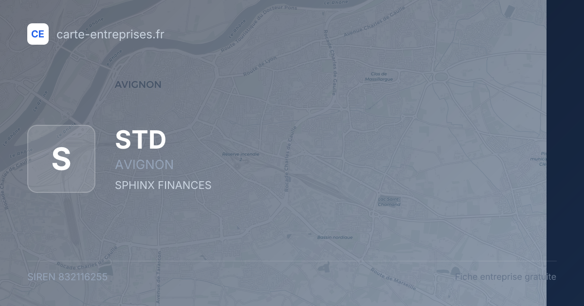 STD — 832116255 — fiche entreprise