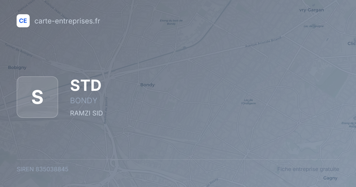 STD — 835038845 — fiche entreprise