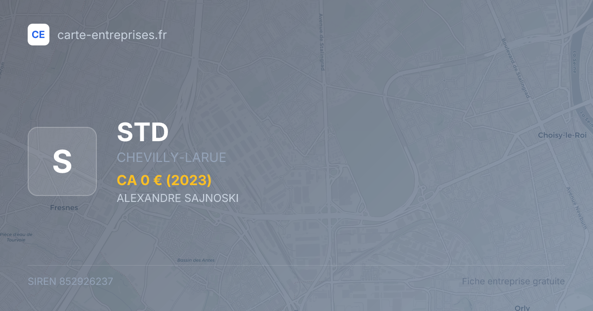 STD — 852926237 — fiche entreprise