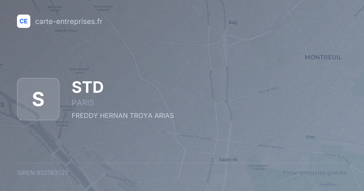 STD — 933183527 — fiche entreprise