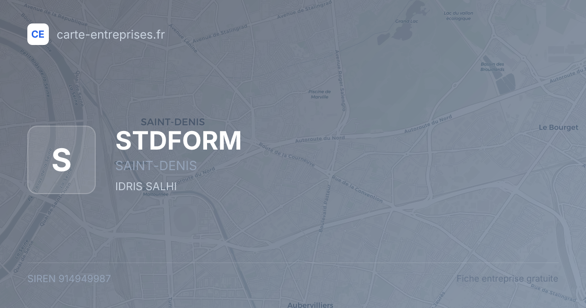 STDFORM — 914949987 — fiche entreprise