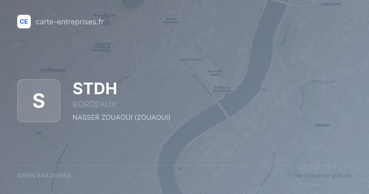 STDH — 844359968 — fiche entreprise