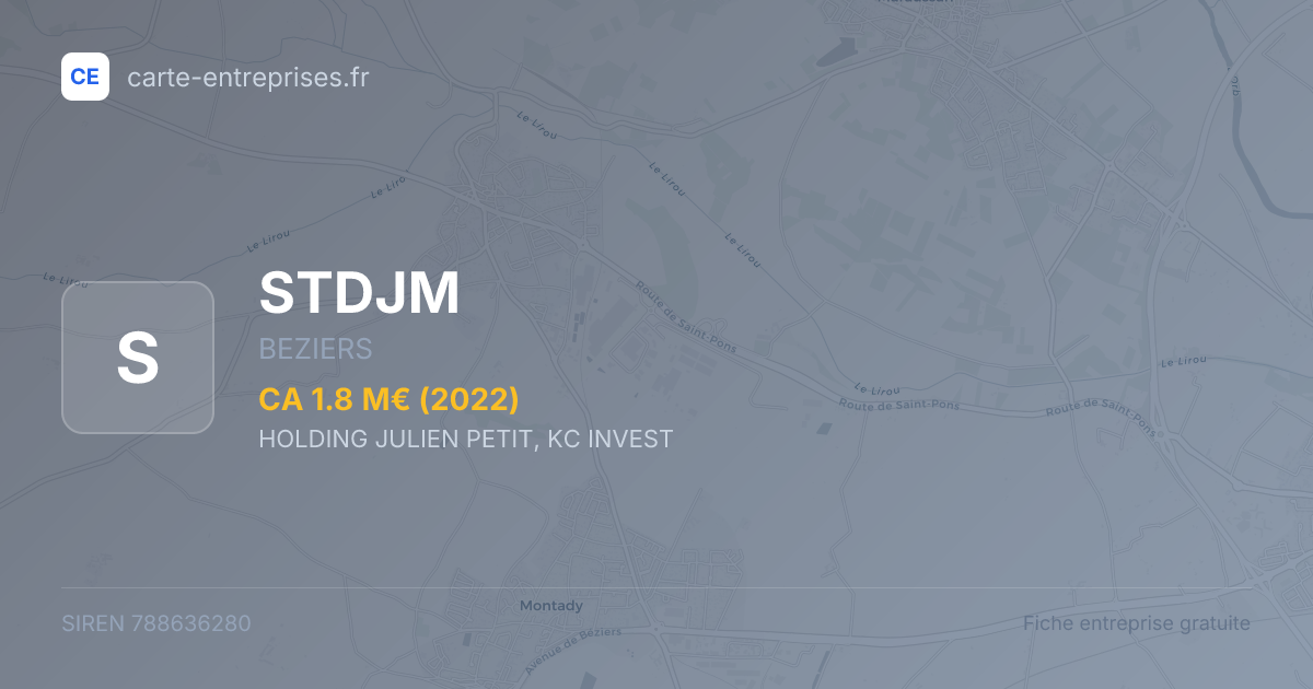 STDJM — 788636280 — fiche entreprise