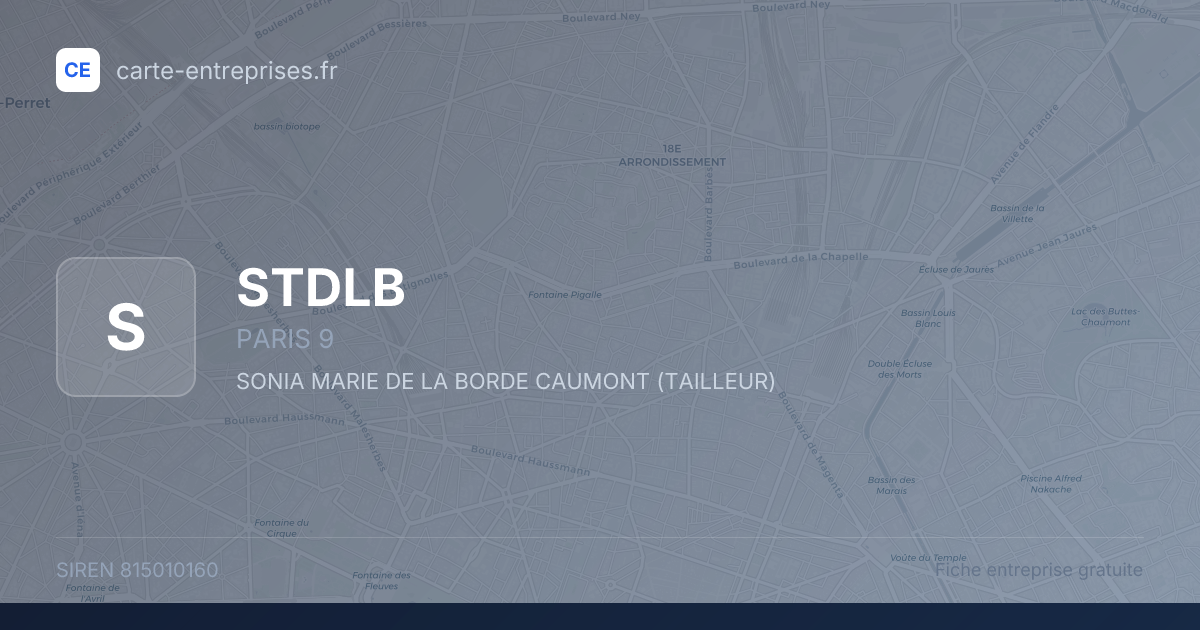 STDLB — 815010160 — fiche entreprise
