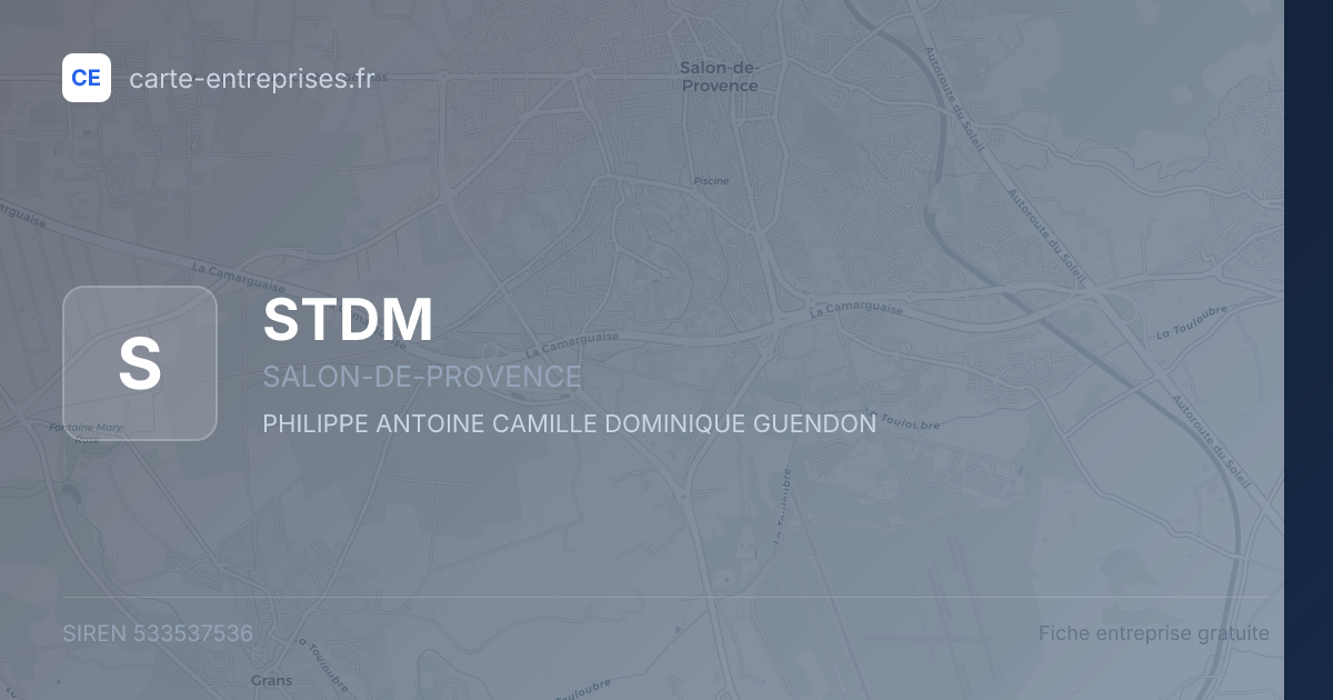 STDM — 533537536 — fiche entreprise