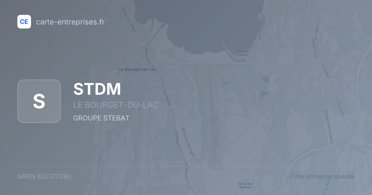 STDM — 852377290 — fiche entreprise