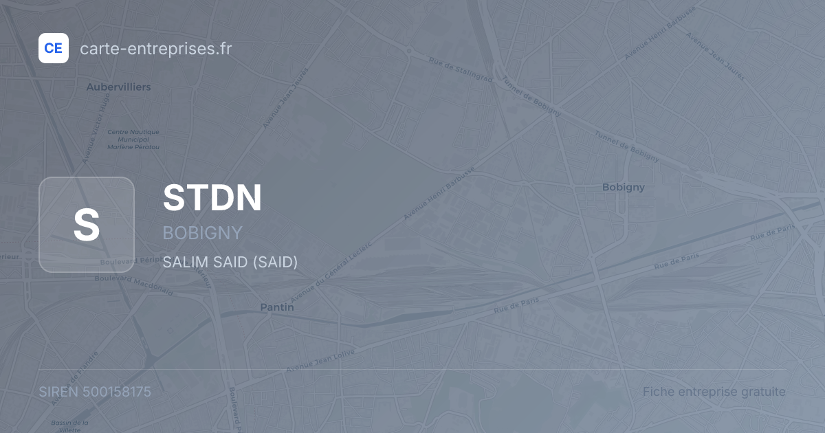 STDN — 500158175 — fiche entreprise