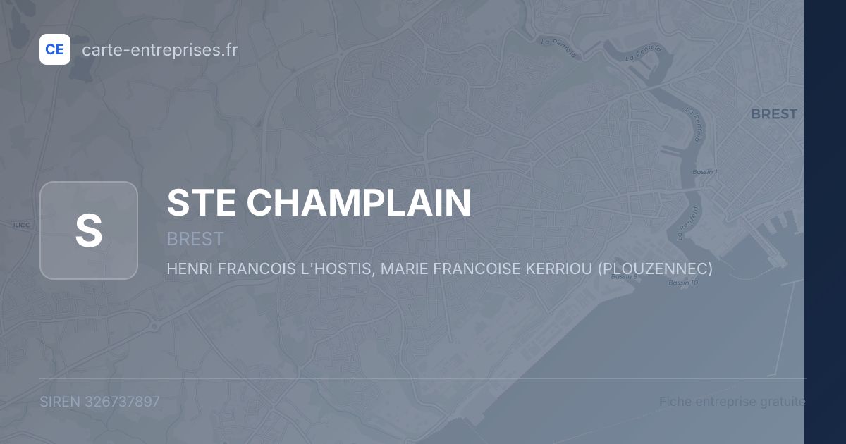 STE CHAMPLAIN — 326737897 — fiche entreprise