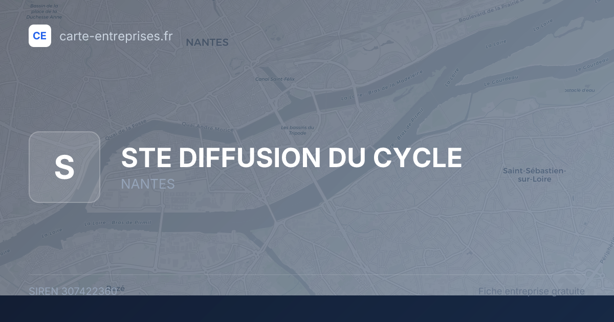 STE DIFFUSION DU CYCLE — 307422360 — fiche entreprise