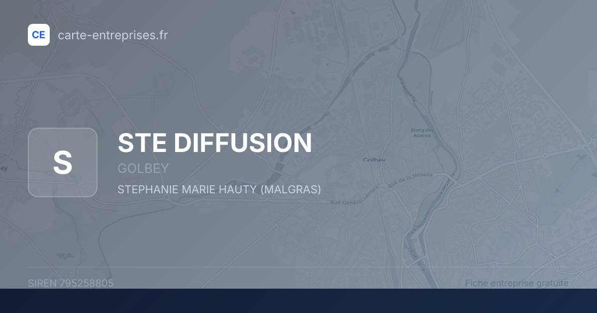 STE DIFFUSION — 795258805 — fiche entreprise