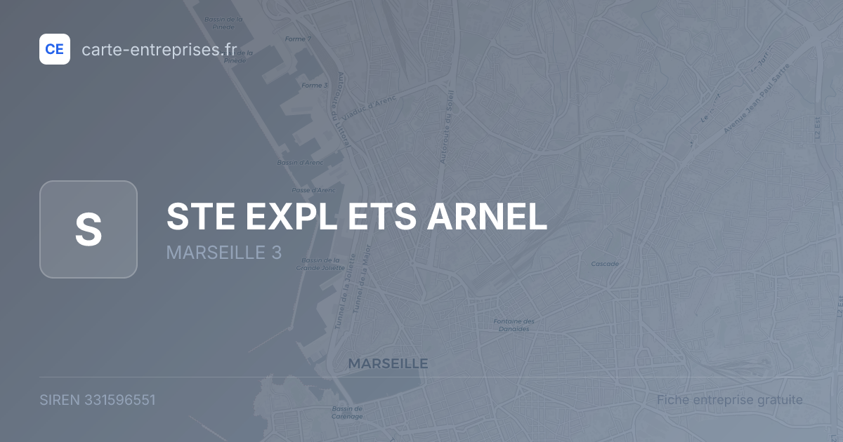 STE EXPL ETS ARNEL — 331596551 — fiche entreprise