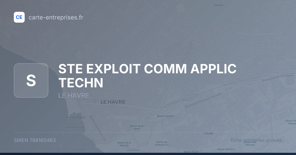 STE EXPLOIT COMM APPLIC TECHN — 788160463 — fiche entreprise