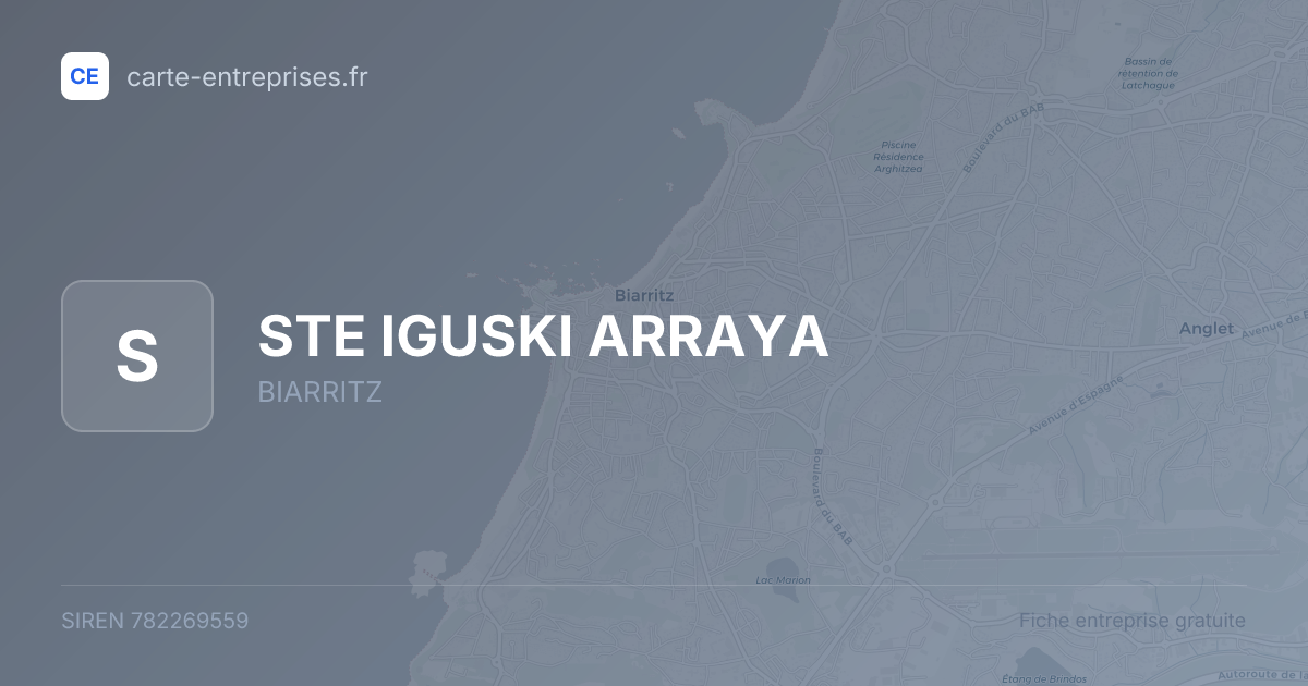 STE IGUSKI ARRAYA — 782269559 — fiche entreprise