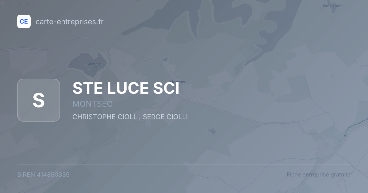 STE LUCE SCI — 414850339 — fiche entreprise