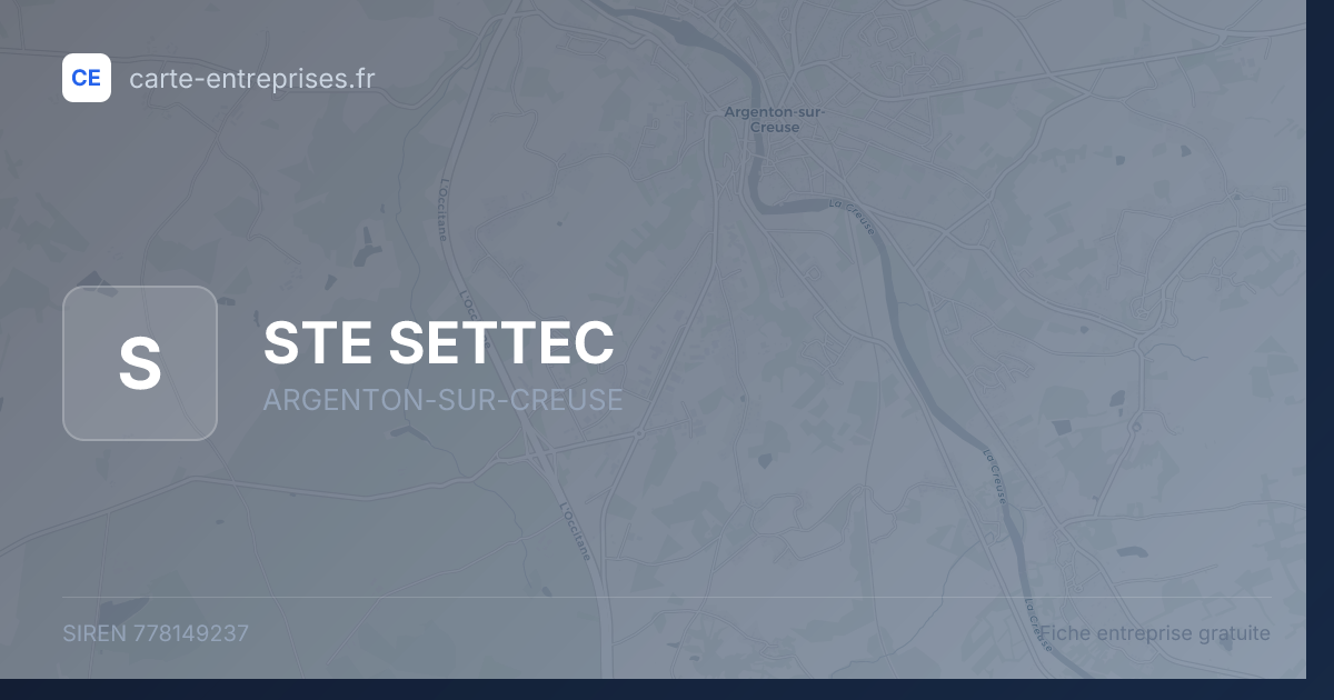 STE SETTEC — 778149237 — fiche entreprise