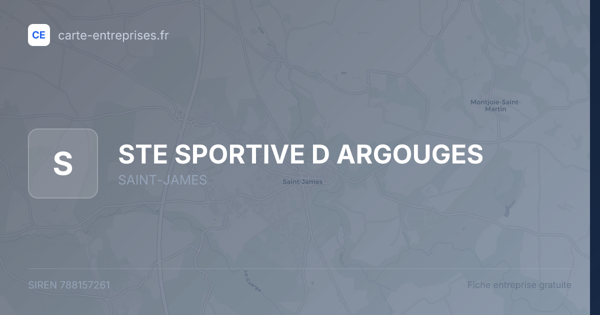 STE SPORTIVE D ARGOUGES — 788157261 — fiche entreprise