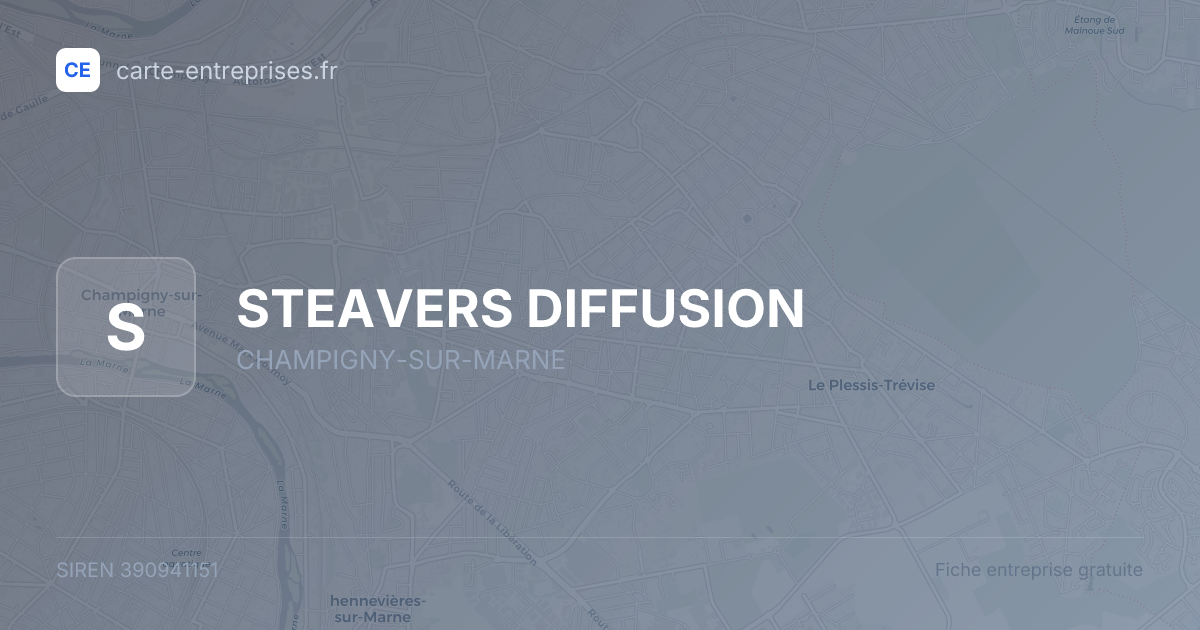 STEAVERS DIFFUSION — 390941151 — fiche entreprise
