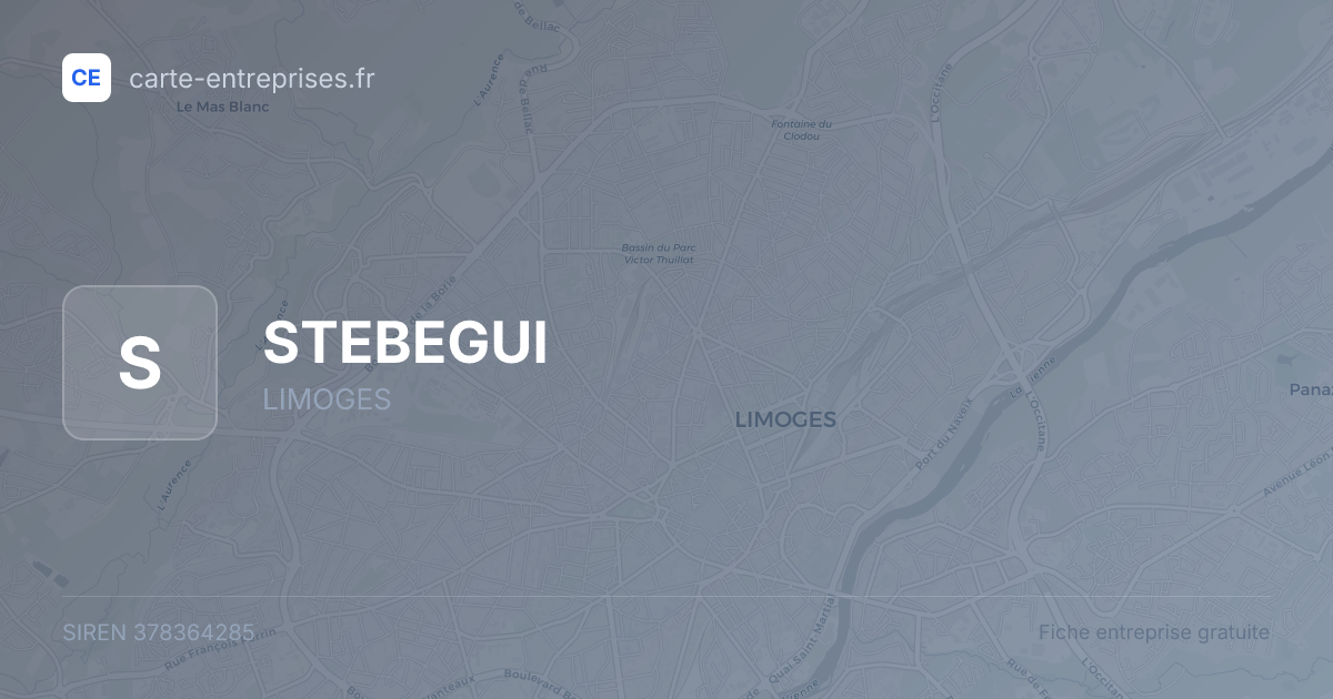STEBEGUI — 378364285 — fiche entreprise