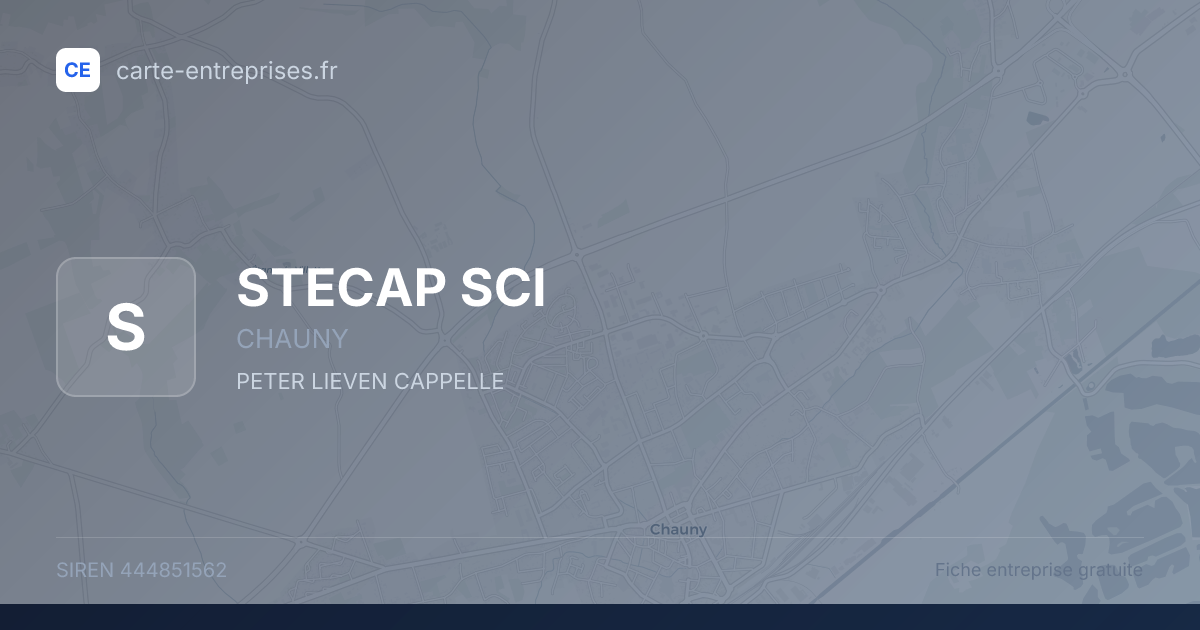 STECAP SCI — 444851562 — fiche entreprise