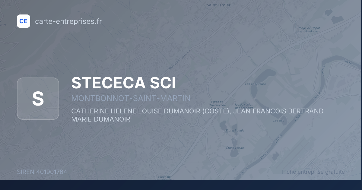STECECA SCI — 401901764 — fiche entreprise