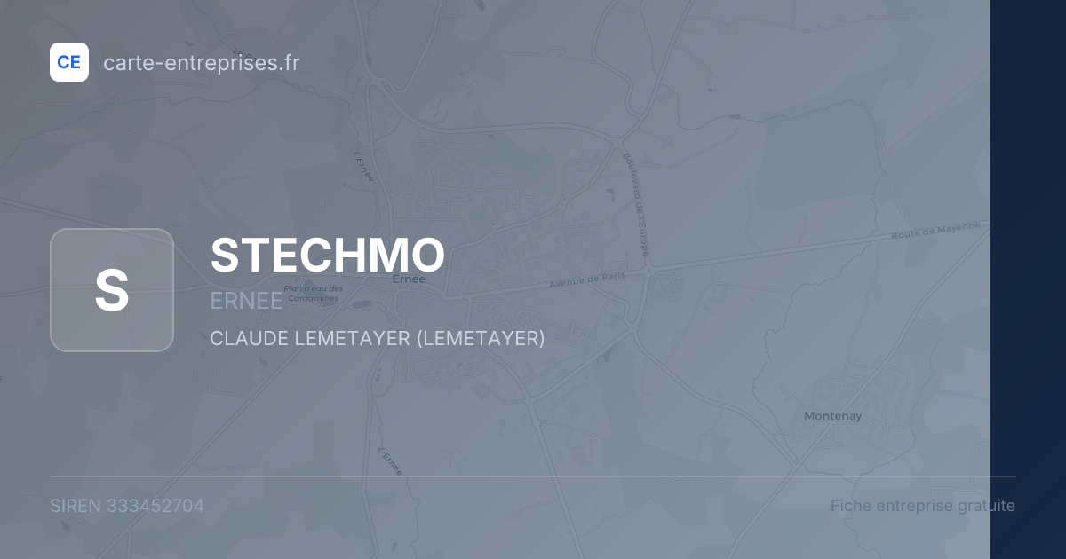 STECHMO — 333452704 — fiche entreprise