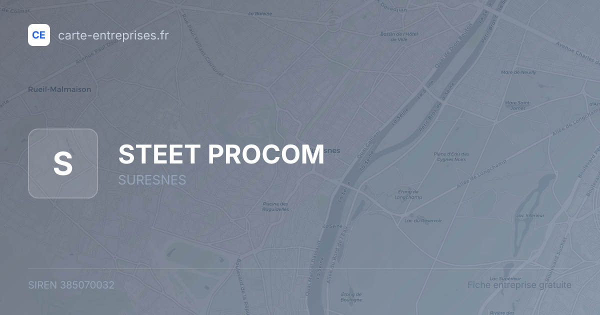 STEET PROCOM — 385070032 — fiche entreprise