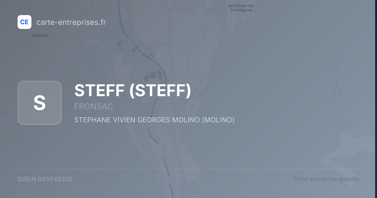 STEFF — 845045335 — fiche entreprise