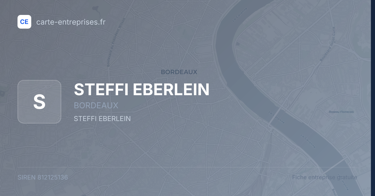 STEFFI EBERLEIN — 812125136 — fiche entreprise