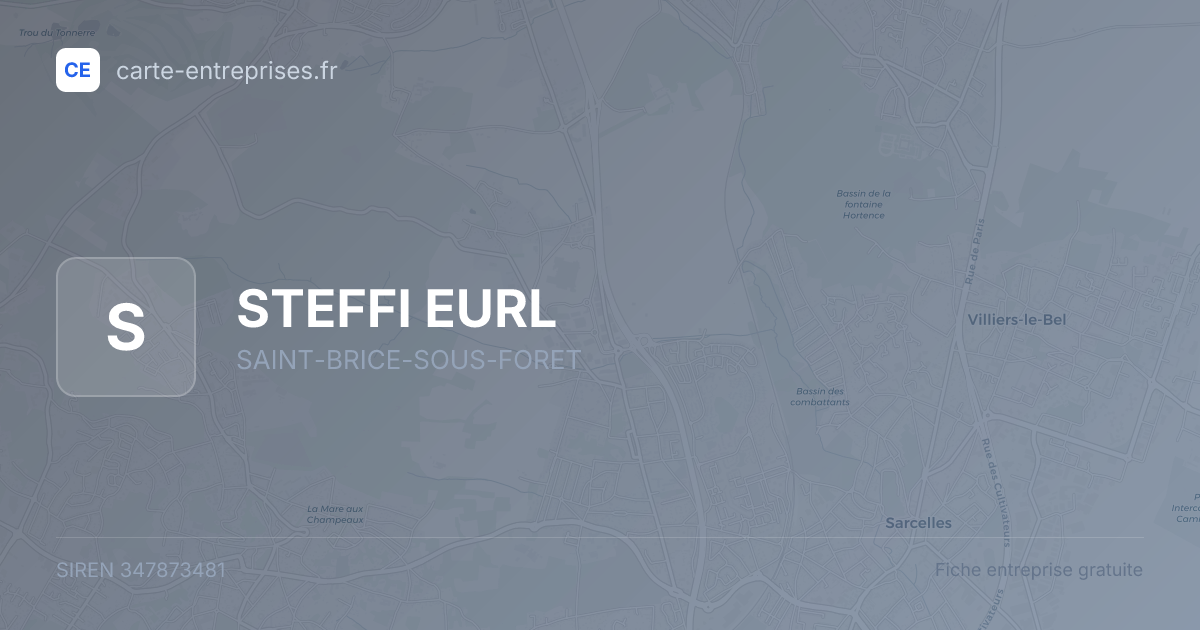 STEFFI EURL — 347873481 — fiche entreprise