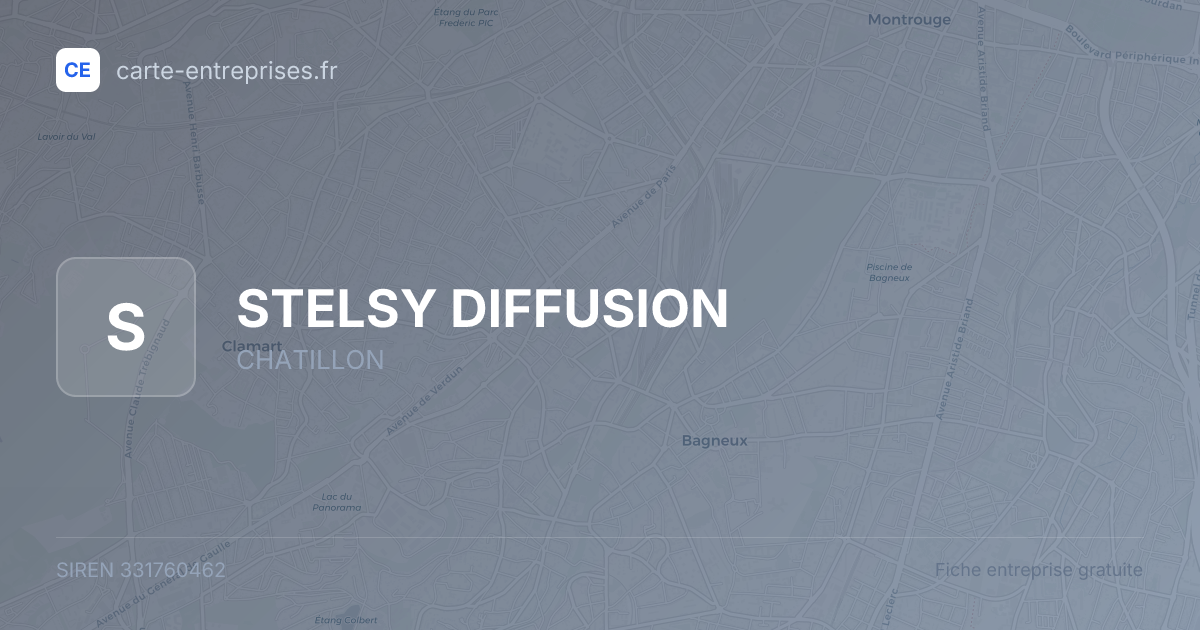 STELSY DIFFUSION — 331760462 — fiche entreprise