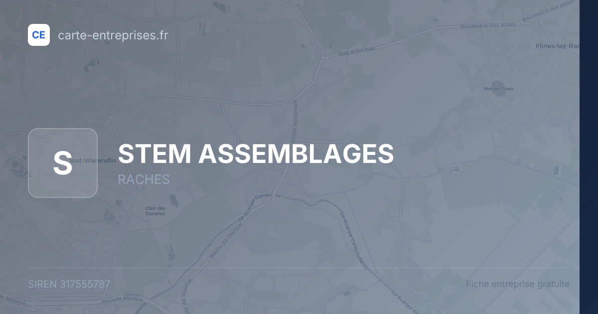 STEM ASSEMBLAGES — 317555787 — fiche entreprise