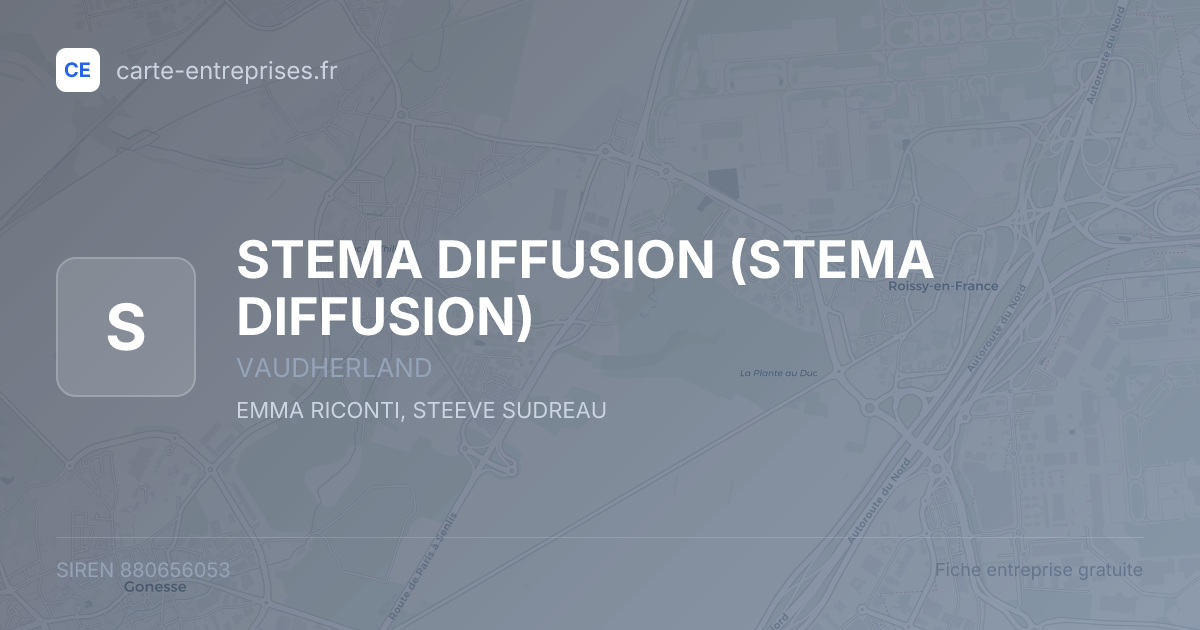 STEMA DIFFUSION — 880656053 — fiche entreprise
