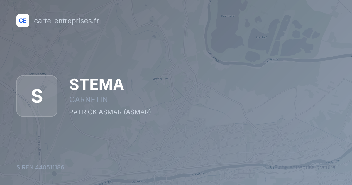 STEMA — 440511186 — fiche entreprise