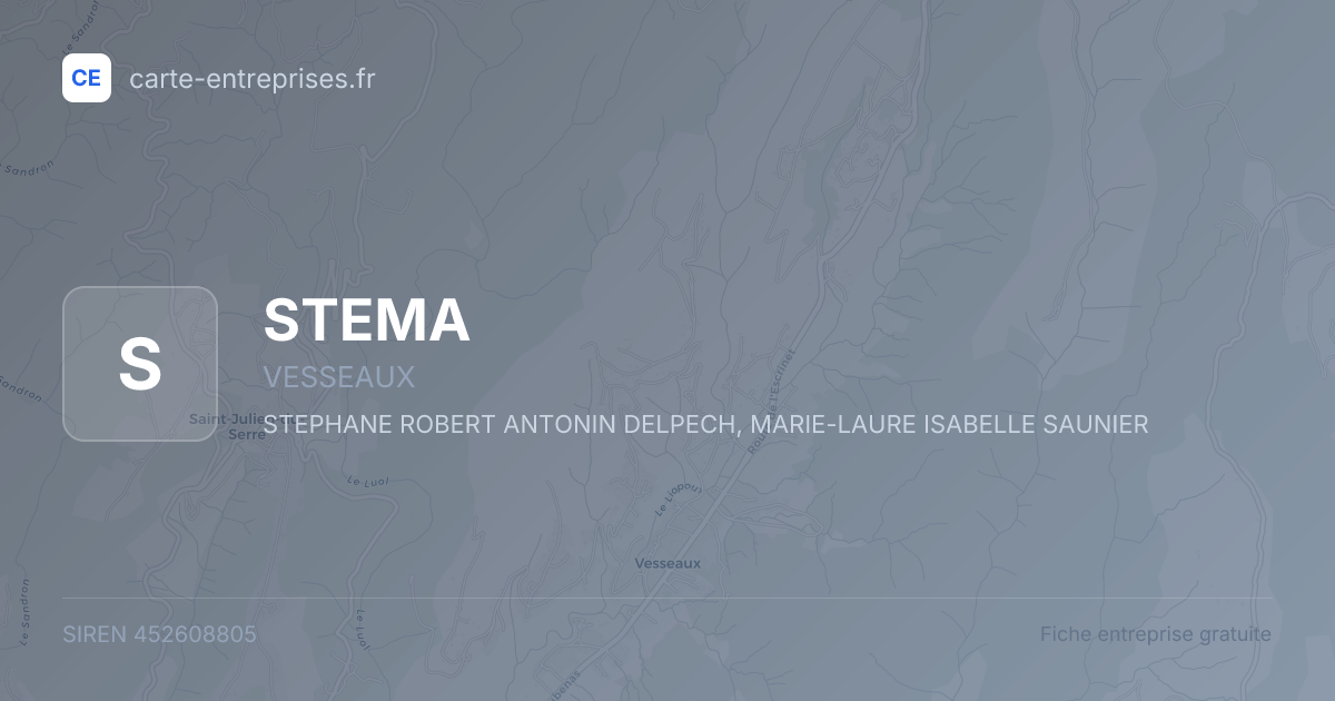 STEMA — 452608805 — fiche entreprise