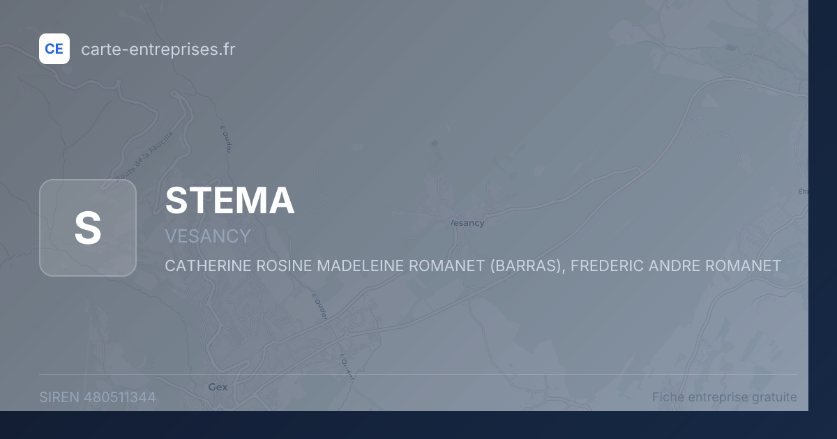 STEMA — 480511344 — fiche entreprise