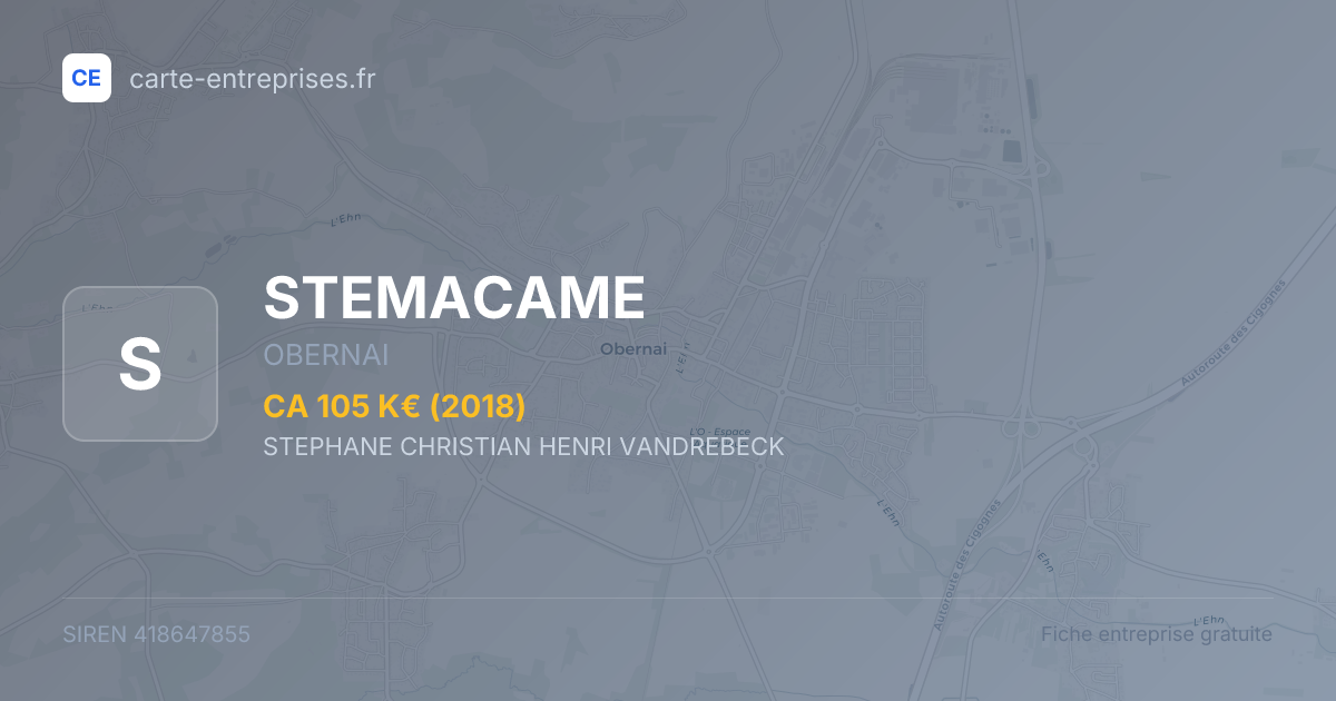 STEMACAME — 418647855 — fiche entreprise