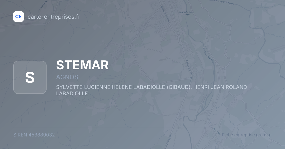 STEMAR — 453889032 — fiche entreprise