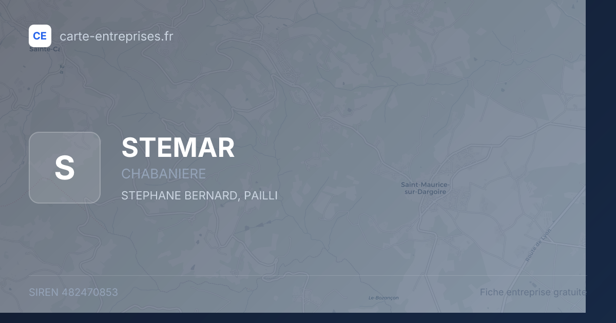 STEMAR — 482470853 — fiche entreprise