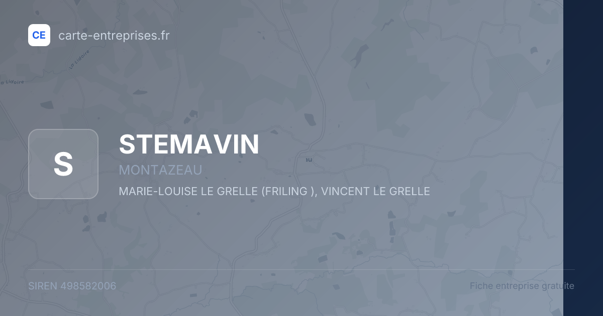 STEMAVIN — 498582006 — fiche entreprise