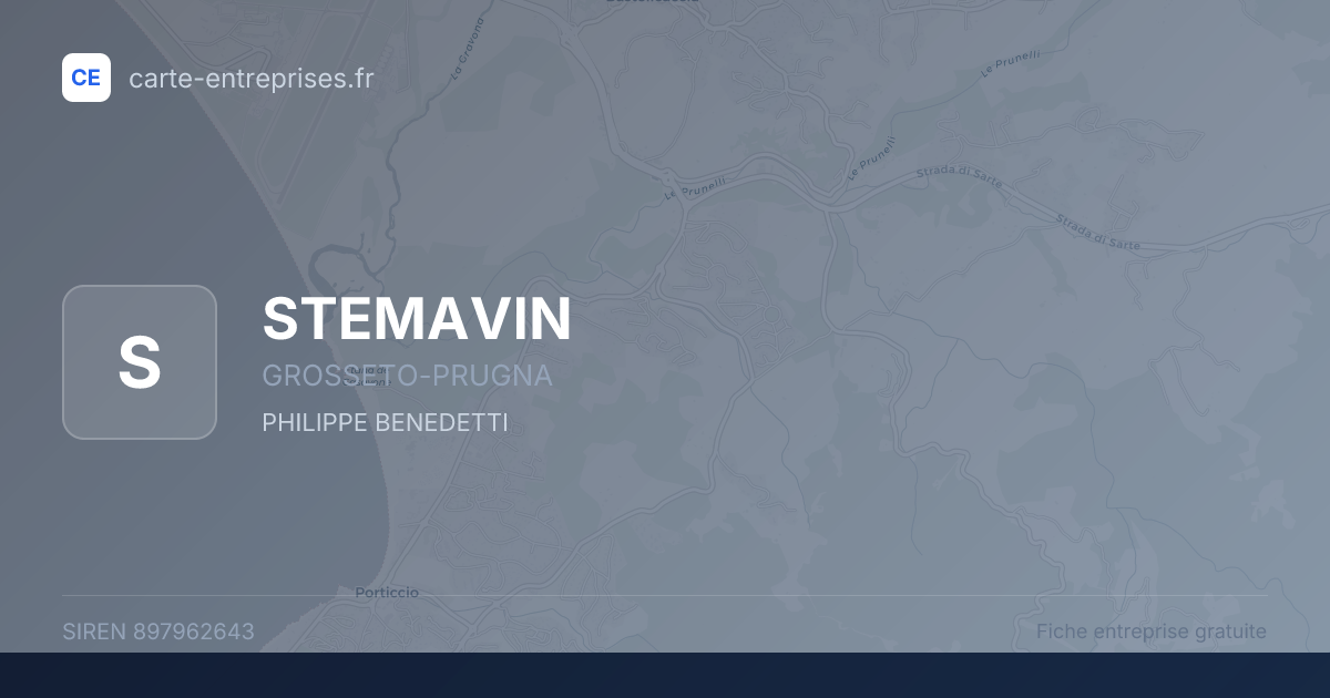 STEMAVIN — 897962643 — fiche entreprise