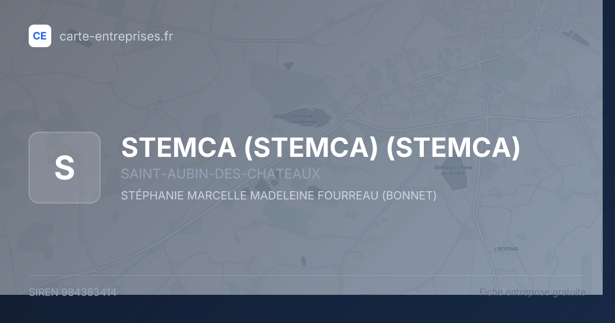 STEMCA (STEMCA) (STEMCA) — 984383414 — fiche entreprise