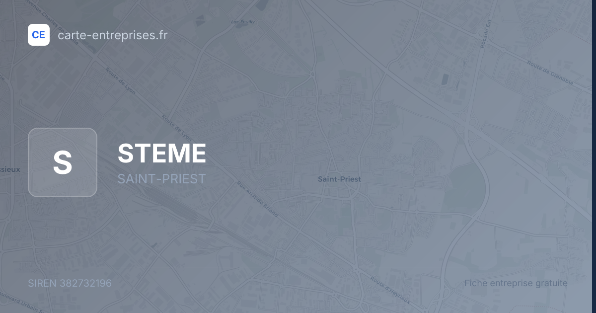 STEME — 382732196 — fiche entreprise